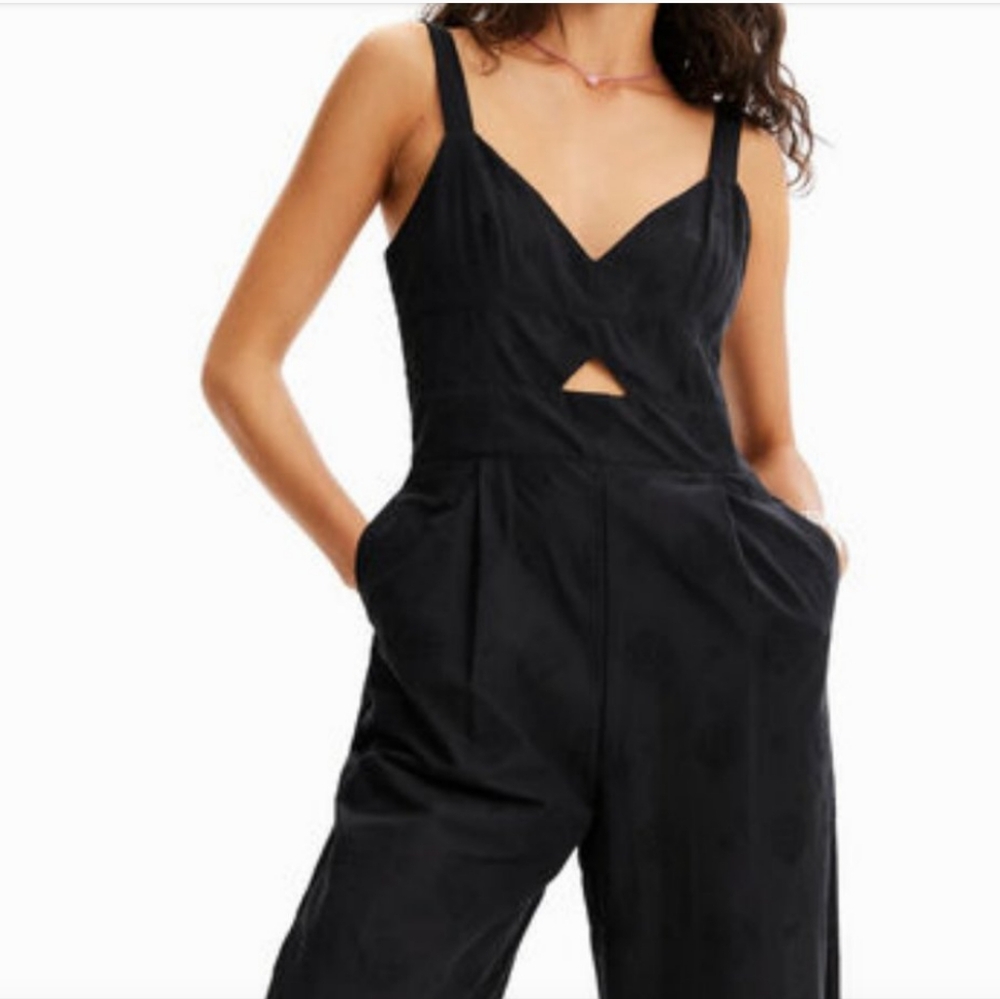 Desigual Black Jumpsuit With Cutout